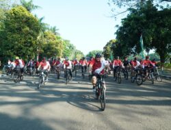 Semarakkan HUT Kemerdekaan RI ke-77, Pangdivif 2 Kostrad mengadakan Fun bike Kelilingi Malang Raya