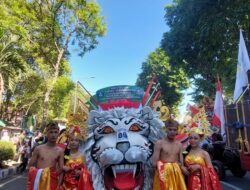 SMP Negeri 02 Tapen Mengikuti Pawai Budaya di Bondowoso, Dalam Rangka HUT RI Ke-77