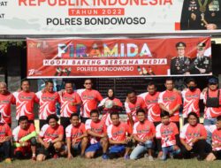 Kapolres Bondowoso Adakan Giat Piramida Dengan Olah Raga Bersama Insan Pers