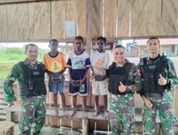 Satgas Satuan Yonif Raider 514/SY/9/2 Kostrad Berbuat Demi Generasi Papua Yang Lebih Baik