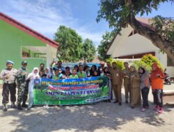 Ajak Generasi Muda Peduli Lingkungan, Koramil 0822/11 Gandeng SMPN 2 Tapen Tanam Pohon