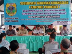 Danramil 0822/01 Bondowoso Berikan Wasbang Bersama Bakesbangpol