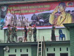 Pasang Banner, Kodim 0822 Bondowoso Teladani Sosok Panglima Besar Jenderal Sudirman