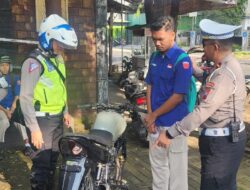 Sat Lantas Polres Bondowoso Laksanakan Patroli Penertiban Knalpot Brong