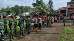 Laksanakan Giat Karya Bhakti Gabungan TNI- Polri dan Pemerintah Desa Pancoran Bondowoso