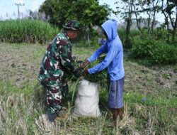 Canda Tawa Satgas TMMD 116 Bondowoso Dengan Masyarakat