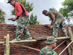 Langsir Batu Bata Estafet Satgas TMMD Reg 116 Bondowoso