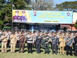 Dandim 0822 Bondowoso Hadiri Launching Program Polisi RW Tingkat Polres Bondowoso