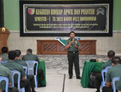 Kodim 0822 Bondowoso Gelar Binsiap Apwil Dan Puanter 2023