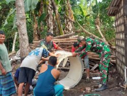 Jalin Kebersamaan, Babinsa Koramil 0822/04 Bantu Warga Binaan Bangun MCK